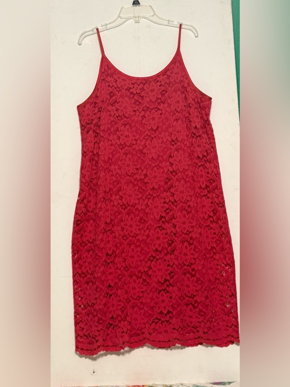 Together Coral Lace Dress Size-12